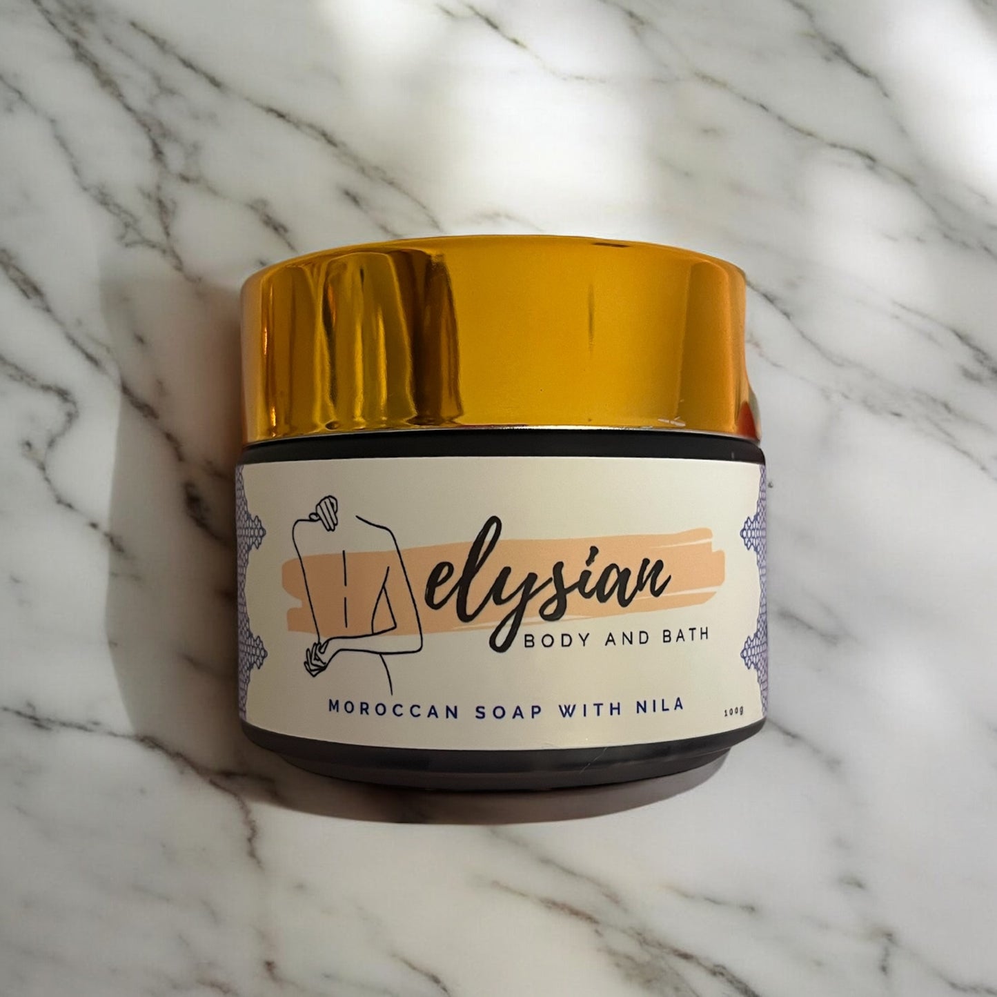 Moroccan Soap with Blue Nila